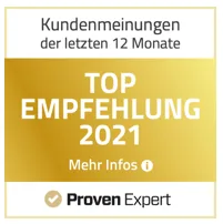 Proven Expert: Top Empfehlung 2021