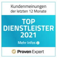 Proven Expert: Top Dienstleister 2021