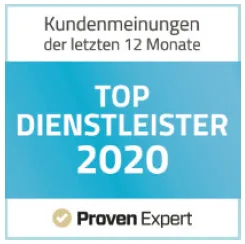 Proven Expert: Top Dienstleister 2020